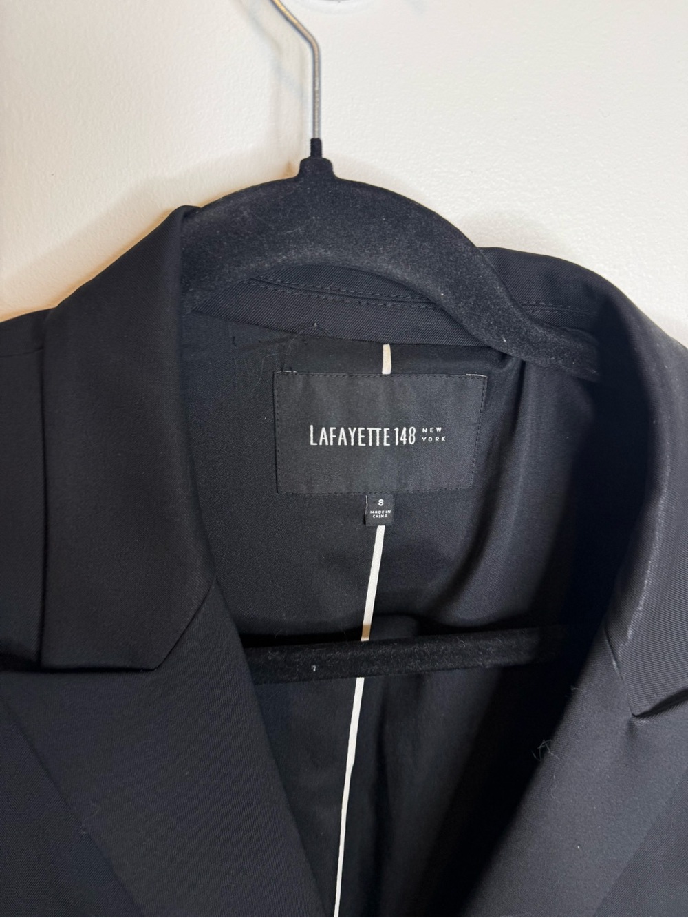 Lafayette 148 Blazer Size 8 blazer wool blend two button - Picture 5 of 8